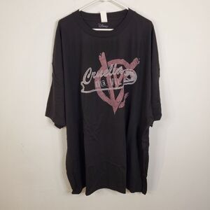 Disney Cruella De Vil Saftey Pin Logo T Shirt 5XL